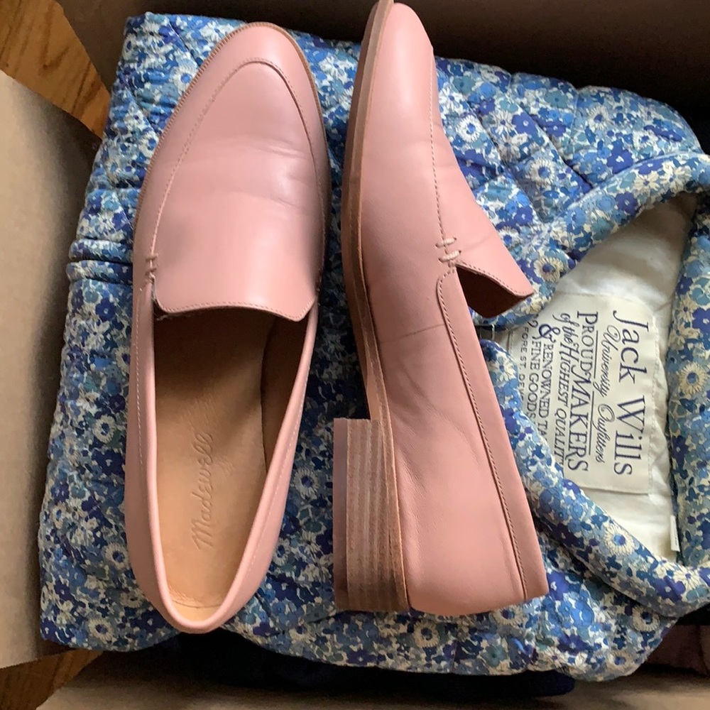 Never Worn Pink Madewell Loafers